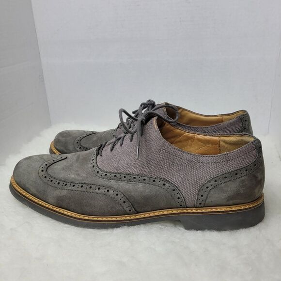 Cole Haan Great Jones Wingtip Oxford Dark Gull Grey C12153 Shoes Size 13 - Picture 3 of 11